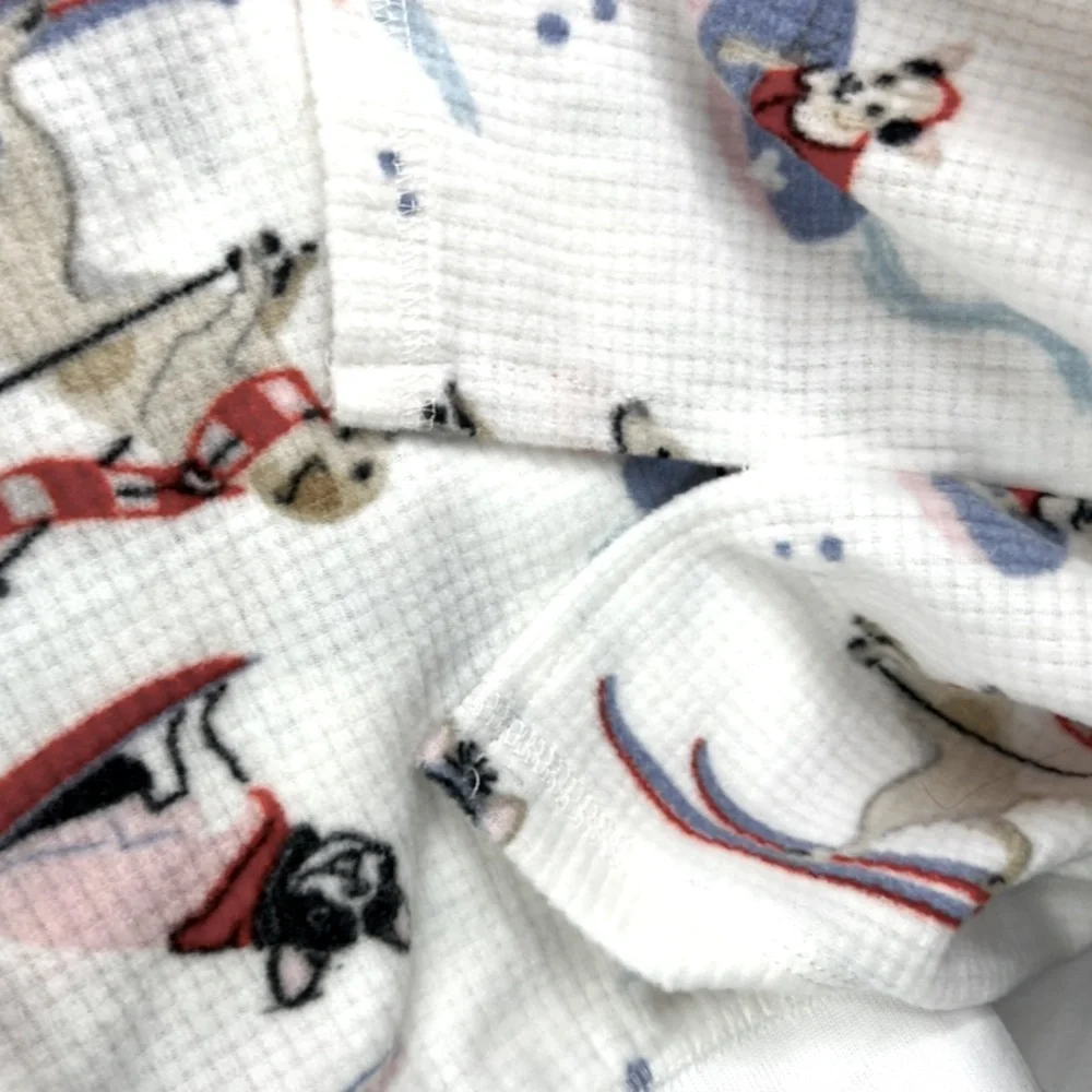 PJ Salvage - ‘Skiing Dogs’ Soft. Woman’s Pajama set. SZ: M. NWT Firm! Last one! - Picture 7 of 11